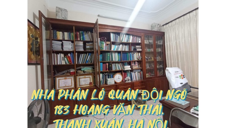 Bán nhà ngõ 183 Hoàng Văn Thái, Thanh Xuân Phân lô Quân Đội DT48m2 5T, Ô tô đỗ; Giá 7.5Tỷ